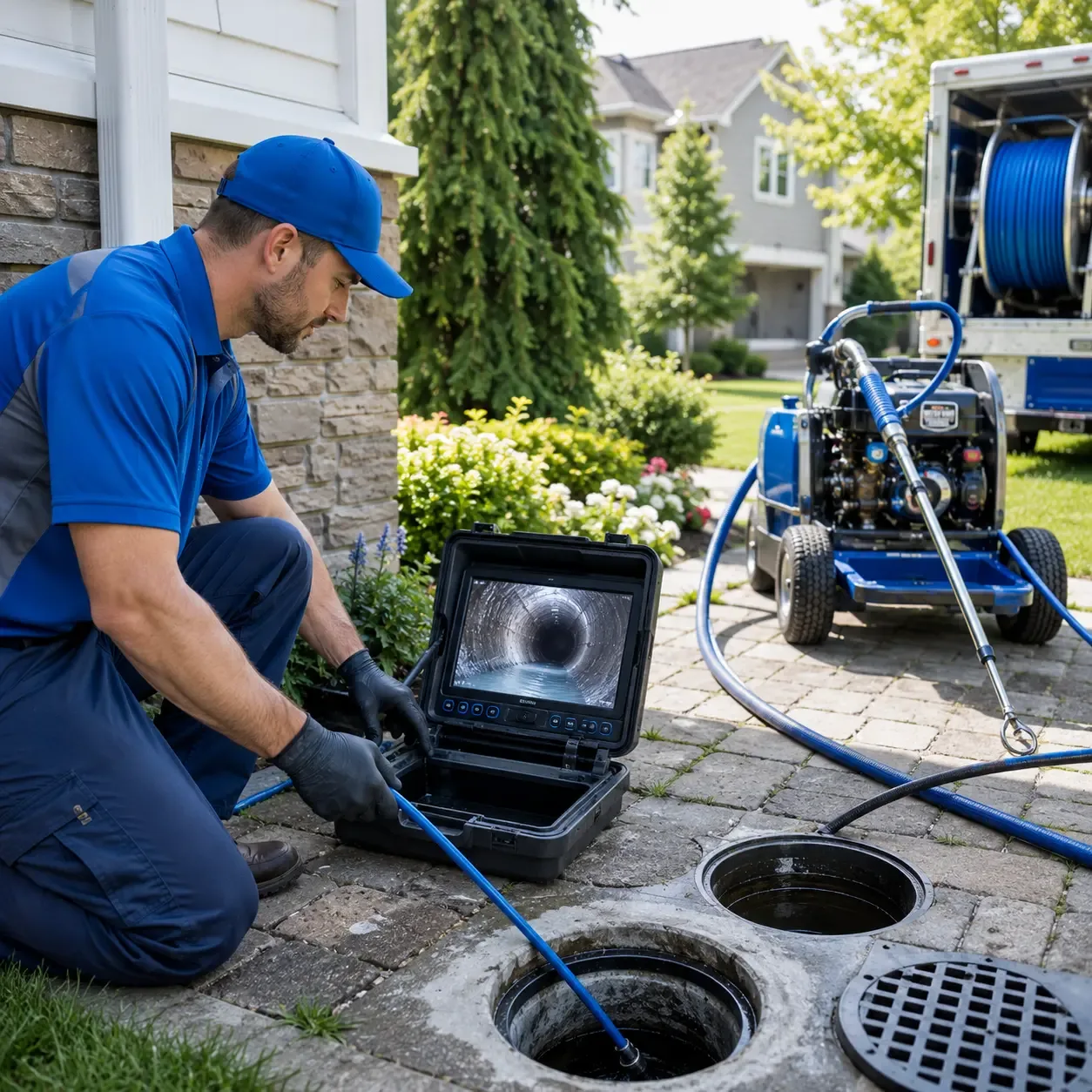 Outdoor drain cleaning professionals serving Irons, MI