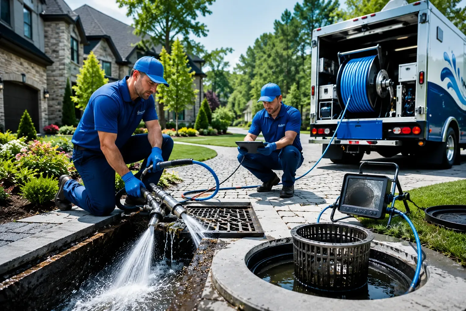 Local outdoor drain cleaning professionals in Irons, MI