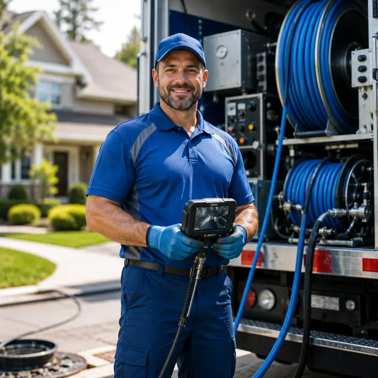 Local outdoor drain cleaning specialists in Irons, MI